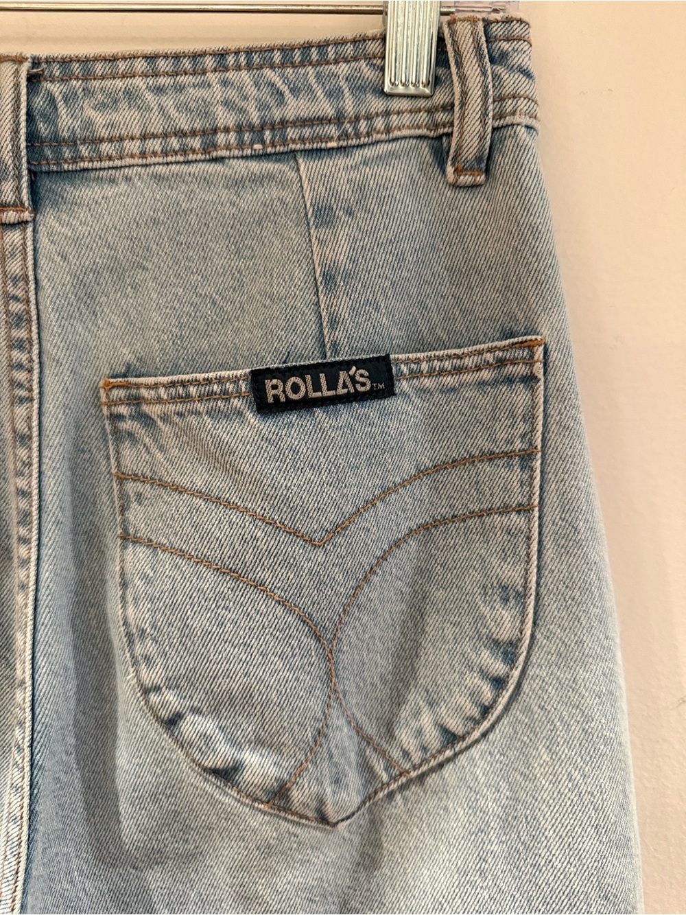 ROLLA'S Sailor pant denim lyocell jeans light blue vintage wash sz 27